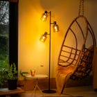 ETH Vloerlamp Sledge Glass - Zwart