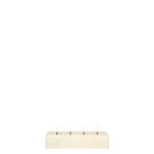 Uyuni LED Blok-Kaars Ivoor - Smooth 18x5x3,8cm