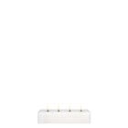 Uyuni LED Blok-Kaars Wit - Smooth 18x5x3,8cm