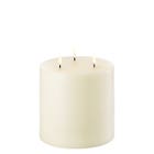 Uyuni LED Rustieke Kaars met 3 vlammen, Ivoor - Smooth 15x15cm