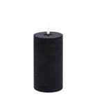 Uyuni LED Rustieke Kaars - Melted, Forest black - Rustic 7,8x15cm