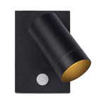 Lucide TAYLOR - Wandspot Buiten - 1xGU10 - IP54 - Zwart