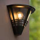 Lucide LIVIA - Wandlamp Buiten - 1xE27 - IP44 - Zwart