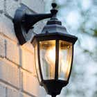 Lucide TIRENO - Wandlamp Buiten - 1xE27 - IP44 - Zwart