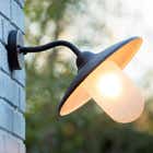 Lucide ARUBA - Wandlamp Buiten - Ø 30 cm - 1xE27 - IP44 - Roest bruin