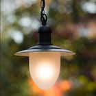 Lucide ARUBA - Hanglamp Buiten - Ø 25 cm - 1xE27 - IP44 - Zwart
