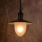 Lucide ARUBA - Hanglamp Buiten - Ø 25 cm - 1xE27 - IP44 - Roest bruin