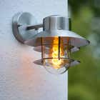 Lucide ZICO - Wandlamp Buiten - Ø 21,8 cm - 1xE27 - IP44 - Mat chroom