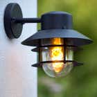 Lucide ZICO - Wandlamp Buiten - Ø 21,8 cm - 1xE27 - IP44 - Zwart