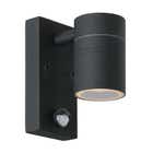 Lucide ARNE-LED - Wandspot Buiten - Ø 6,3 cm - LED - GU10 - 1x5W 2700K - IP44 - Zwart