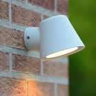 Lucide DINGO-LED - Wandlamp Buiten - LED Dimb. - GU10 - 1x5W 3000K - IP44 - Wit