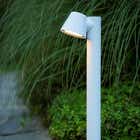 Lucide DINGO-LED - Sokkellamp Buiten - LED Dimb. - GU10 - 1x5W 3000K - IP44 - Wit
