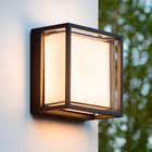 Lucide SINGA LED - Wandlamp Buiten - LED - 1x9,6W 2700K - IP54 - Zwart