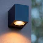 Lucide ZORA-LED - Wandspot Buiten - LED Dimb. - GU10 - 1x5W 3000K - IP44 - Zwart
