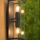 Lucide CLAIRE - Wandlamp Buiten - 2xE27 - IP54 - Antraciet