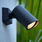 Lucide MANAL - Wandspot Buiten - LED - 1x12W 3000K - IP65 - Antraciet