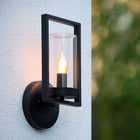 Lucide NISPEN - Wandlamp Buiten - 1xE14 - IP44 - Zwart