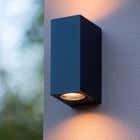 Lucide ZARO - Wandspot Buiten - 2xGU10 - IP44 - Zwart