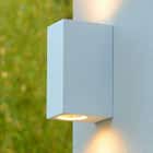 Lucide ZARO - Wandspot Buiten - 2xGU10 - IP44 - Wit