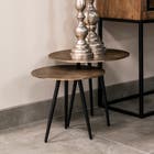 Richmond - Salontafel Vittorio set van 3 champagne gold