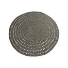 LABEL51 Vloerkleed Knitted - Army green - Katoen - 150x150 cm