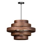 ETH Hanglamp Walnut Bruin - 5 rings